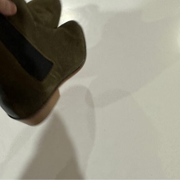Matt Bernson Olive Green Suede Leather‎ Chelsea Booties Size 10 - Picture 8 of 11